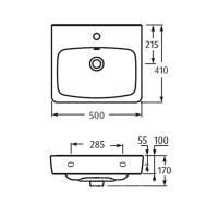 Умывальник "НЕО-50" У69477 Santek