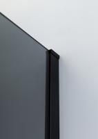 Душевой уголок, радиальный, R-550.          SLIDER-R-2-90/100-GRIGIO-NERO (900-1000)x(900-1000)x1950 Cezares