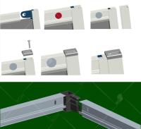 Душевой уголок RGW CL-34B квадратный  90*90*185 32093499-14 профиль Чёрный стекло Прозрачное 5 мм RGW