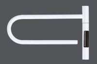 Полотенцесушитель элетрический из нержавеющей стали с таймером белый 385 x 253 x 116 VTD-1P1WE VINCEA