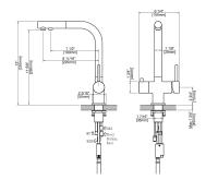 Смеситель для кухни с подключением фильтра и выдвижной лейкой Timo Saona 2356/16FL белый матовый