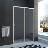 Душевая дверь раздвижная VN40-120-01-C1 1200x1850 Цвет профиля Хром Стекло Прозрачное Veconi