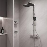 Душевая стойка 3-х функциональная с каскадным изливом
 VSFS-4CO1CH цвет хром Vincea