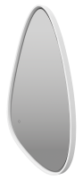 VENUS - Зеркало 600х1200 капля (белый) нейтр.св. сенсор на зеркале VEN-Var-060-white Brevita