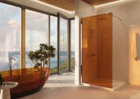 Душевая перегородка Walk-In VSW-1H100GS, 1000*2000, хром, стекло янтарь Vincea