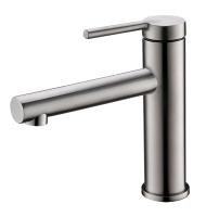 Смеситель для раковины без донного клапана, нержавеющая сталь, исполнение сатин  ETN-LVM-IN BelBagno