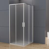 Душевой уголок квадратный/прямоугольный VSS-3RN8090E10MT 700/800 x 800/900 профиль хром стекло текстурное VINCEA